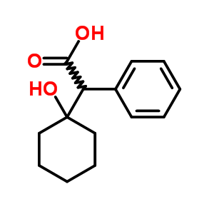 2-(1-Hydroxycyclohexyl)-2-phenyl-acetic acid Structure,5449-68-3Structure