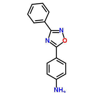 4-(3-苯基-1,2,4-噁二唑-5-基)苯胺结构式_54494-12-1结构式