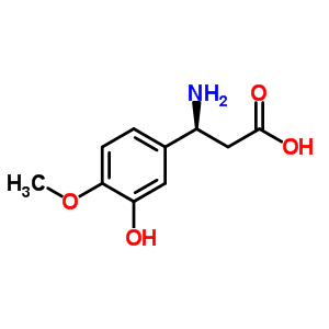 (S)-3-(3-hydroxy-4-methoxyphenyl)-beta-alanine Structure,54503-13-8Structure