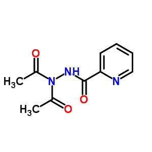 2-吡啶羧酸, 2,2-二乙酰基肼结构式_54571-11-8结构式