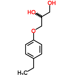 3-(P-乙基苯氧基)-1,2-丙二醇结构式_54581-92-9结构式