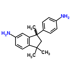 6-氨基-1-(4-氨基苯基)-1,3,3-三甲基茚烷结构式_54628-90-9结构式