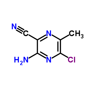 3-氨基-5-氯-6-甲基-2-吡嗪甲腈结构式_54632-08-5结构式