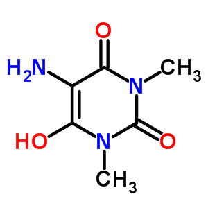 5-氨基-6-羟基-1,3-二甲基-嘧啶-2,4-二酮结构式_54632-31-4结构式