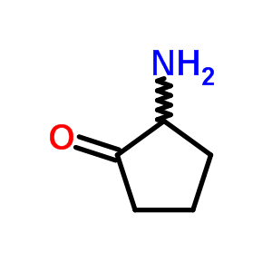 2-氨基环戊酮盐酸盐结构式_5464-16-4结构式
