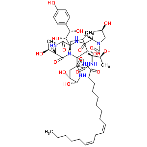 棘白菌素B结构式_54651-05-7结构式