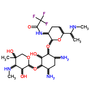 单三氟乙酰基庆大霉素结构式_54667-98-0结构式