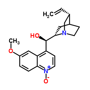 奎宁 1-氧化物结构式_54821-44-2结构式