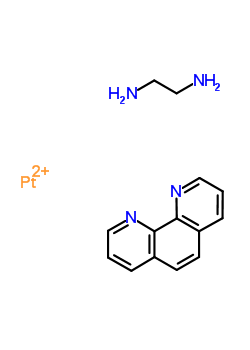 1,10-菲咯啉-乙二胺-铂(II)结构式_54831-91-3结构式