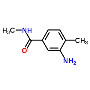3-氨基-N,4-二甲基苯甲酰胺结构式_54884-19-4结构式