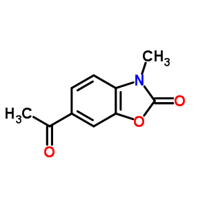6-乙酰基-3-甲基苯并噁唑-2(3h)-酮结构式_54903-61-6结构式