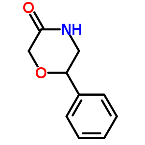 6-苯基-吗啉-3-酮结构式_5493-95-8结构式