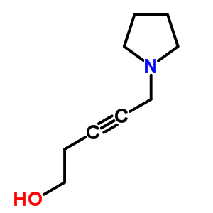 (9ci)-5-(1-吡咯烷)-3-戊炔-1-醇结构式_550302-87-9结构式