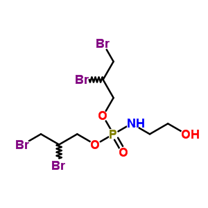 N-(2-hydroxyethyl)amidophosphoric acid bis(2,3-dibromopropyl) ester Structure,55190-39-1Structure