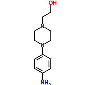 2-[4-(4-氨基苯基)哌嗪-1-基]乙醇结构式_5521-39-1结构式