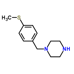 1-[4-(甲基硫代)苄基]哌嗪结构式_55212-35-6结构式