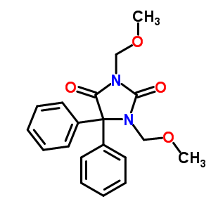 1,3-Bis(methoxymethyl)-5,5-diphenylhydantoin Structure,55251-07-5Structure