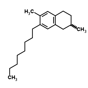 1,2,3,4-Tetrahydro-2,6-dimethyl-7-octylnaphthalene Structure,55255-59-9Structure