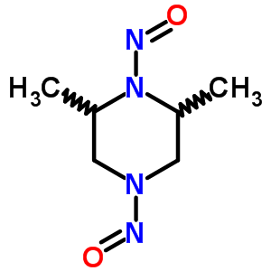 (9ci)-2,6-二甲基-1,4-二亚硝基-哌嗪结构式_55380-34-2结构式