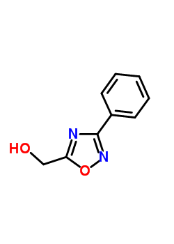(3-苯基-1,2,4-噁二唑-5-基)甲醇结构式_5543-33-9结构式