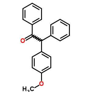 2-(P-甲氧基苯基)-2-苯基-苯乙酮结构式_5543-97-5结构式