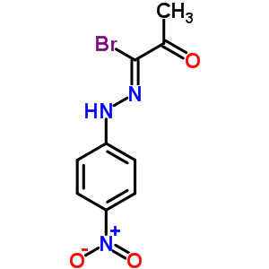 丙酮酰溴对硝基苯基腙结构式_55480-47-2结构式