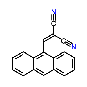 (9-蒽亚甲基)丙二腈结构式_55490-87-4结构式