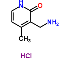 3-氨甲基-4-甲基-吡啶-2-酮盐酸盐结构式_55496-65-6结构式