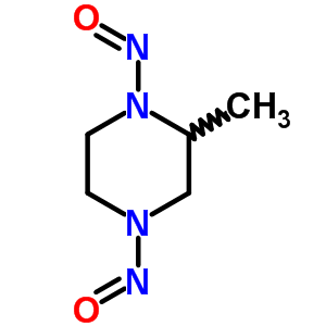 (6ci,9ci)-2-甲基-1,4-二亚硝基-哌嗪结构式_55556-94-0结构式