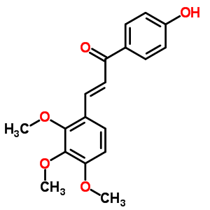 1-(4-羟基苯基)-3-(2,3,4-三甲氧基苯基)-2-丙烯-1-酮结构式_556028-14-9结构式