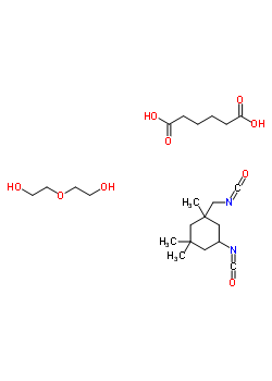 聚二乙二醇己二酸酯/IPDI 共聚物结构式_55636-50-5结构式