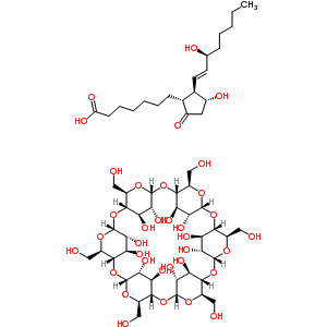 前列地尔 ALPHA-环糊精包合物结构式_55648-20-9结构式