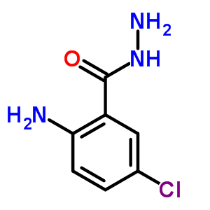 (2-氨基-5-氯苯甲酰基)肼结构式_5584-15-6结构式