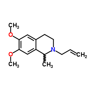 (1S)-2-allyl-6,7-dimethoxy-1-methyl-1,2,3,4-tetrahydroisoquinoline Structure,56254-46-7Structure