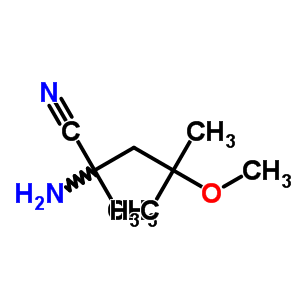 2-氨基-4-甲氧基-2,4-二甲基-戊腈结构式_56262-41-0结构式