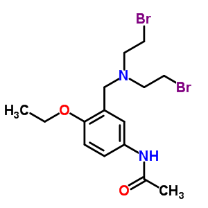 3’-[[Bis(2-bromoethyl)amino]methyl ]-4’-ethoxyacetanilide Structure,56266-58-1Structure