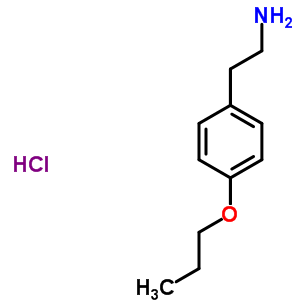 2-(4-Propoxyphenyl)-1-ethanamine hydrochloride Structure,56370-31-1Structure
