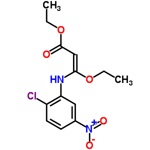 3-[(2-氯-5-硝基苯基)氨基]-3-乙氧基丙酸乙酯结构式_56395-51-8结构式