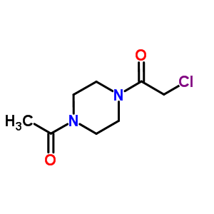 1-(4-乙酰基-1-哌嗪)-2-氯乙酮结构式_565165-44-8结构式