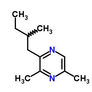 Pyrazine,3,5-dimethyl-2-(2-methylbutyl)-(9ci) Structure,56617-70-0Structure