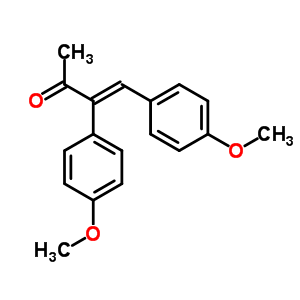 3,4-Bis(p-methoxyphenyl)-3-buten-2-one Structure,56622-38-9Structure