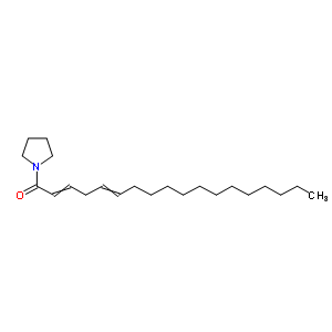 1-(1-吡咯烷基)-2,5-十八碳二烯-1-酮结构式_56666-48-9结构式