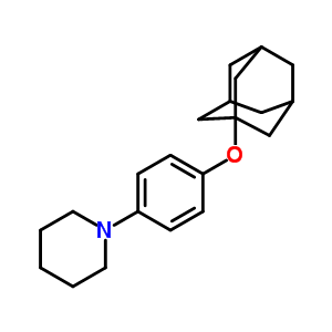 1-[P-(1-金刚烷氧基)苯基]哌啶结构式_56714-70-6结构式