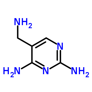 5-(氨基甲基)嘧啶-2,4-二胺双盐酸盐结构式_56741-99-2结构式
