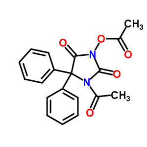 1-Acetyl-3-acetoxy-5’,5-diphenylhydantoin Structure,56775-94-1Structure