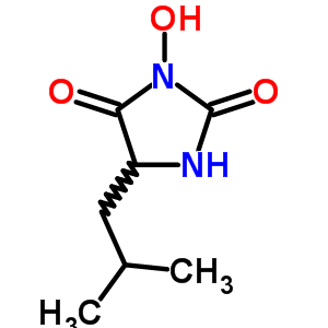 3-Hydroxy-5-(2-methylpropyl)-2,4-imidazolidinedione Structure,56775-99-6Structure