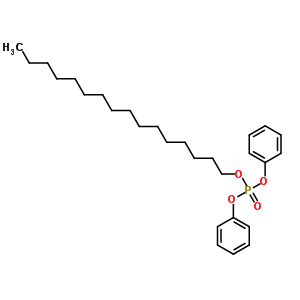十六基磷酸二苯酯结构式_56827-92-0结构式