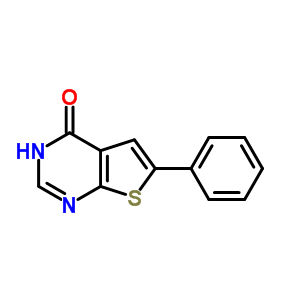 2-苯基噻吩并[2,3-d]嘧啶-4-醇结构式_56843-76-6结构式