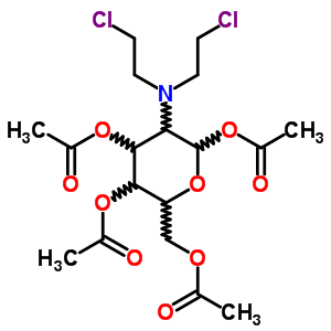 2-Deoxy-2-(di-2-chloroethyl)amino-1,3,4,6-tetraacetoxy-d-glucopyranose Structure,56879-48-2Structure