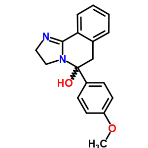 2,3,5,6-Tetrahydro-5-(4-methoxyphenyl)imidazo[2,1-a]isoquinolin-5-ol Structure,56882-47-4Structure